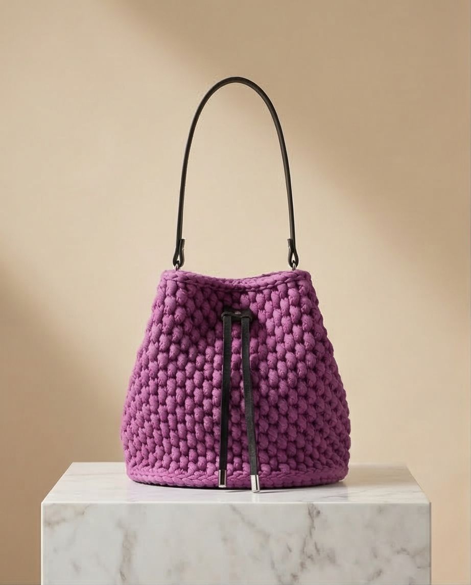 Borsa a secchiello Amethyst