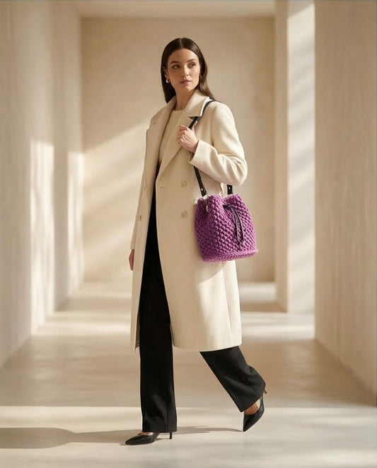 Borsa a secchiello Amethyst