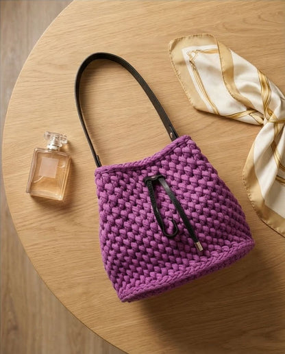 Borsa a secchiello Amethyst