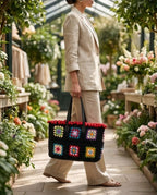 VT Bags Boho Granny Maxi Tote Bag