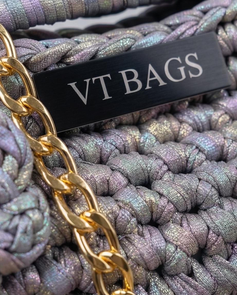 BORSA ARTIGIANALE MODELLO “AURORA IRIDESCENTE” – VT BAGS