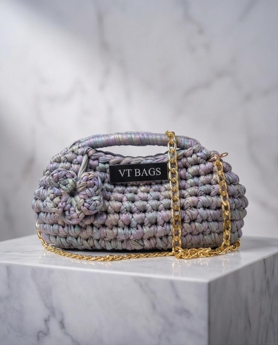BORSA ARTIGIANALE MODELLO “AURORA IRIDESCENTE” – VT BAGS