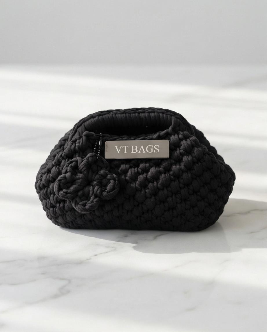 BORSA ARTIGIANALE MODELLO “BLACK ELEGANCE” – VT BAGS