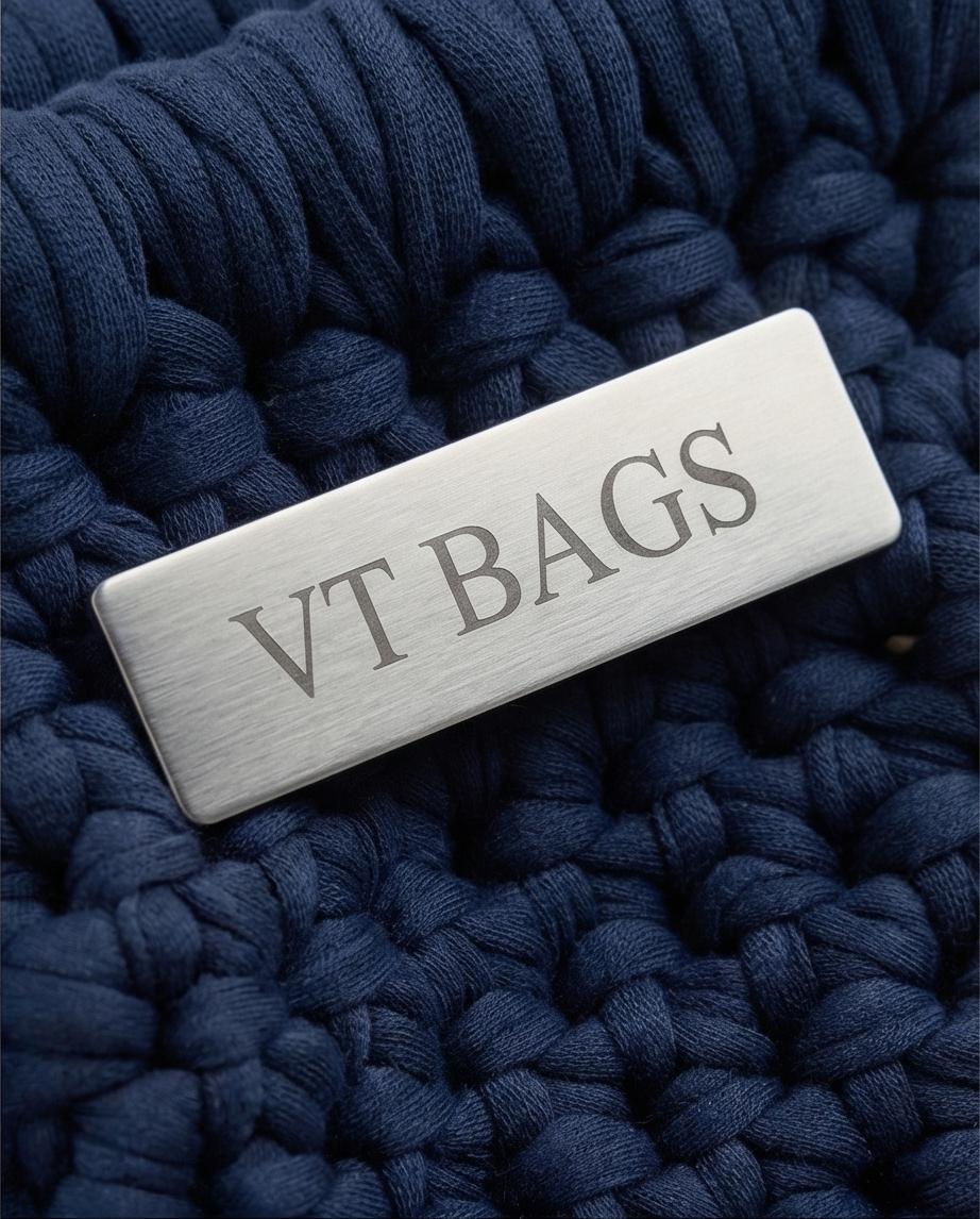 BORSA ARTIGIANALE MODELLO “NAVY MINI ELEGANCE” – VT BAGS