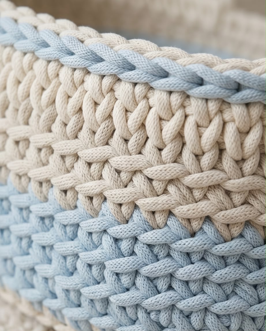 VTBags Handmade Baby Crochet Bassinet