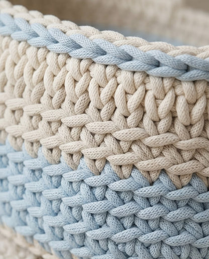 VTBags Handmade Baby Crochet Bassinet