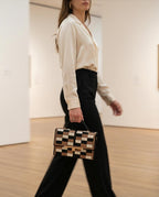 Luxury Handmade Bag Black & Gold – Borsa Artigianale con Catena Dorata