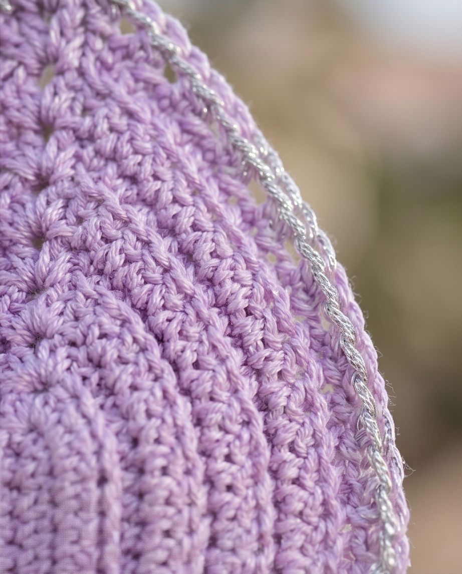 CROCHET BIKINI TOP – HANDMADE PURPLE