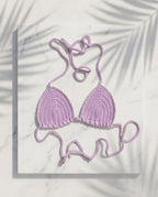 CROCHET BIKINI TOP – HANDMADE PURPLE