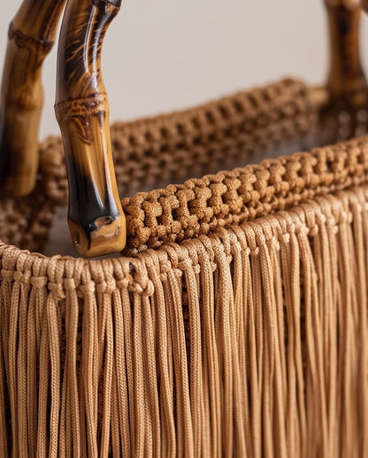 VTBags Caramel Crochet Handbag
