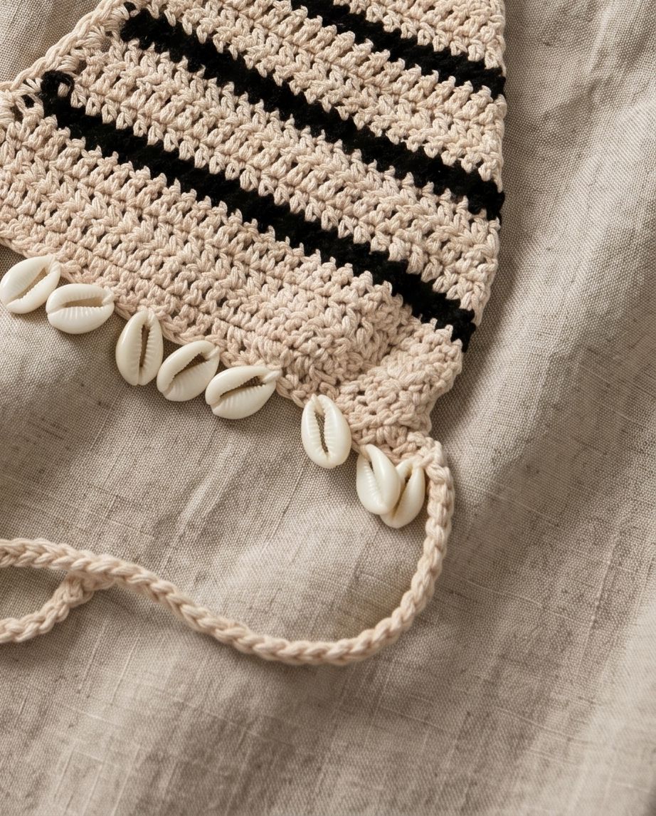 Coastal Shell Crochet Top — Handmade Boho Luxury