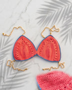 Coral Chain Crochet Top — Handmade Statement