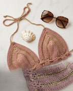 Golden Sand Crochet Top — Handmade Luxury