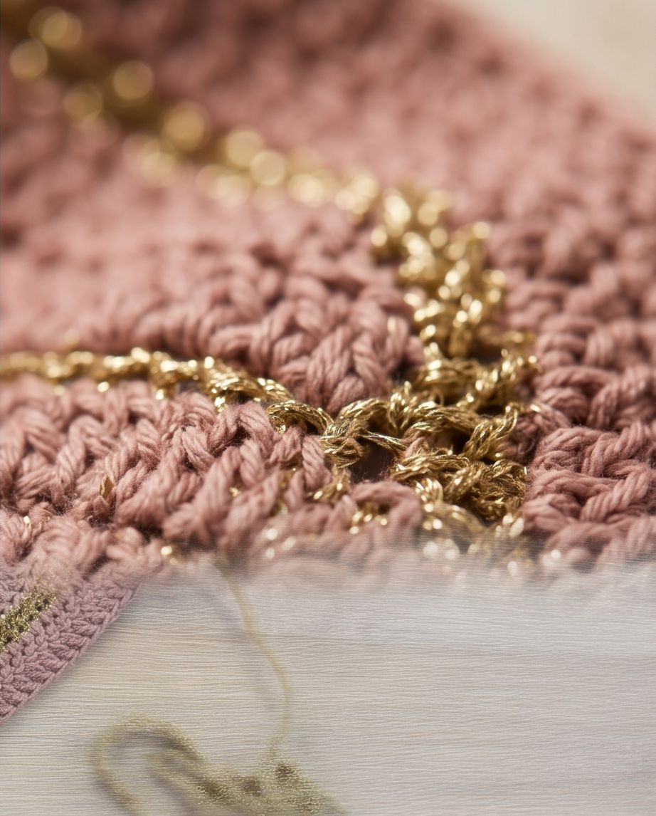 Golden Sand Crochet Top — Handmade Luxury
