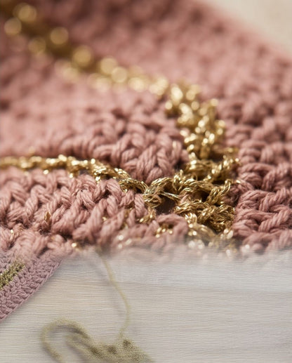 Golden Sand Crochet Top — Handmade Luxury