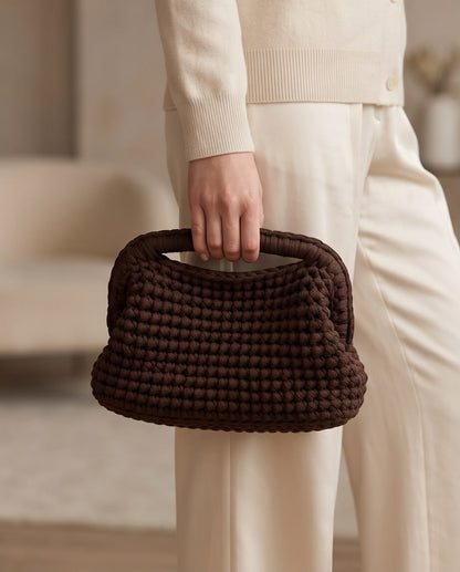 VTBags Chocolate Brown Structured Bag