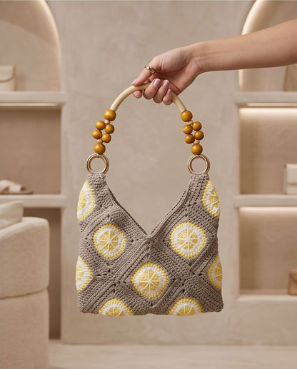 VTBags Lemon Crochet Bag — Handmade Summer Statement