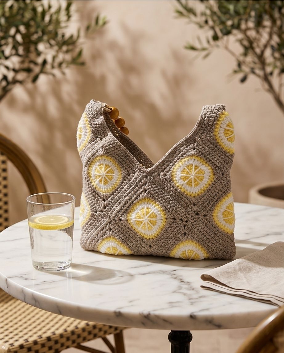 VTBags Lemon Crochet Bag — Handmade Summer Statement