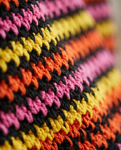 VTBags Black Sunset Crochet Tote Bag