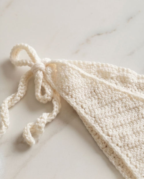 Ivory Crochet Bikini Bottom — Handmade Essential