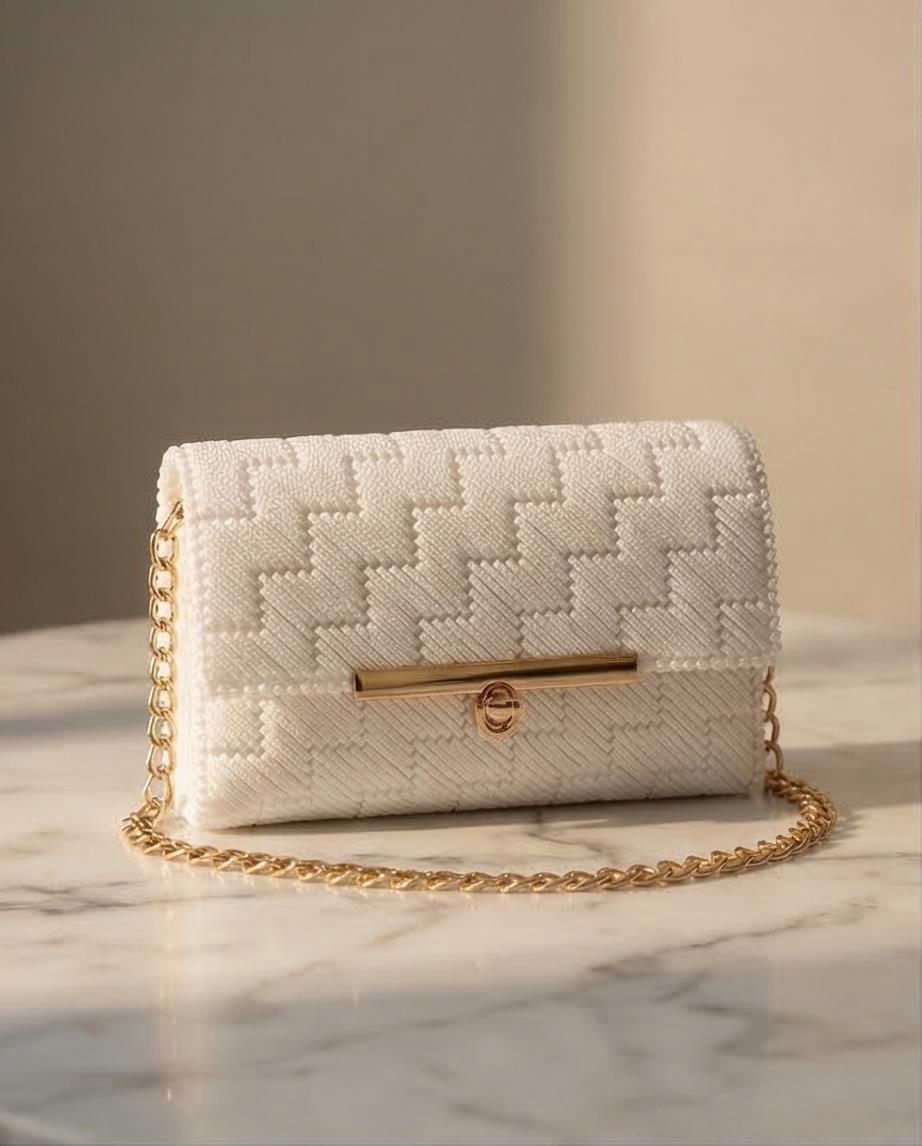 Ivory Elegance Clutch VT Bags