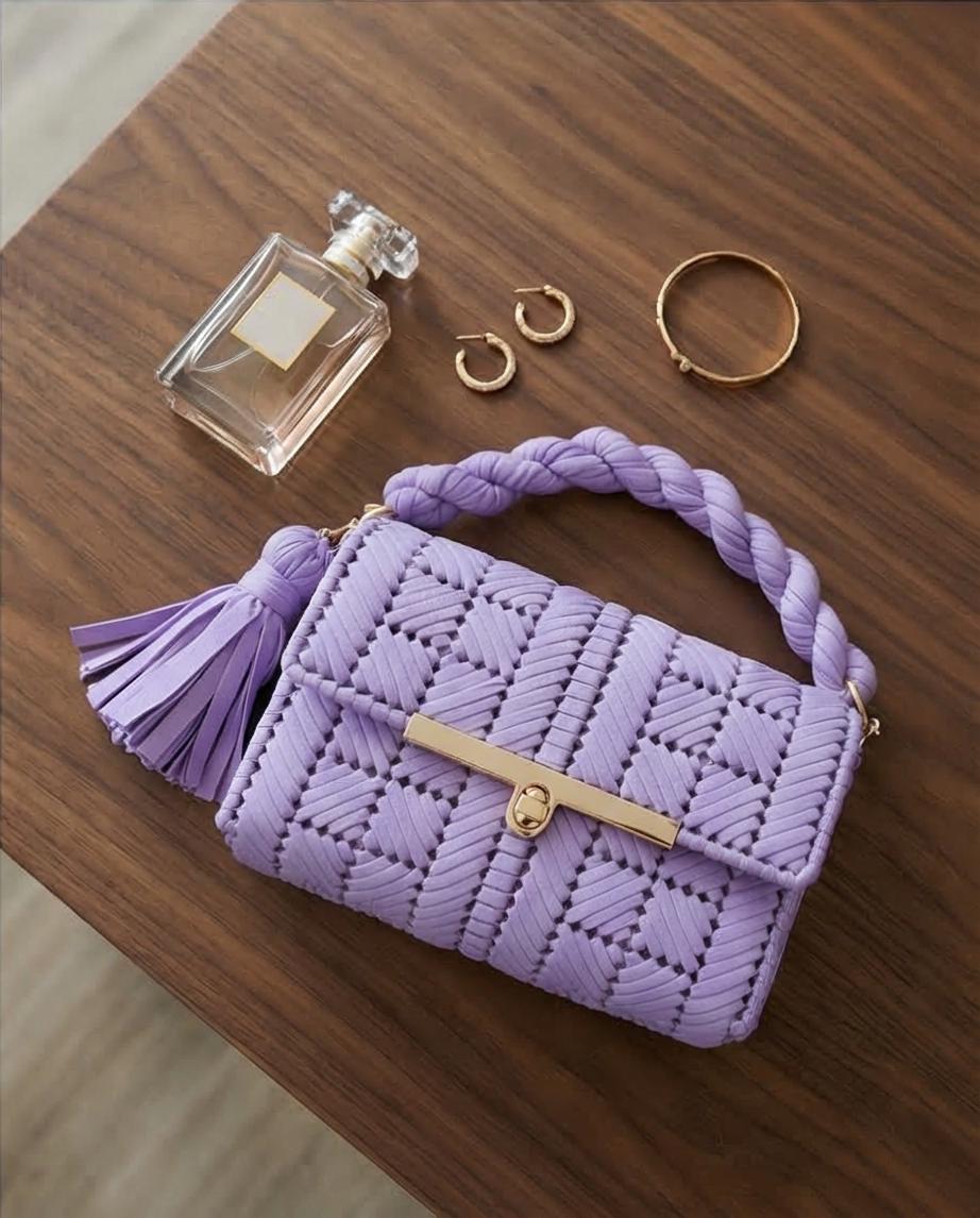 Lavender Luxe Clutch VT Bags