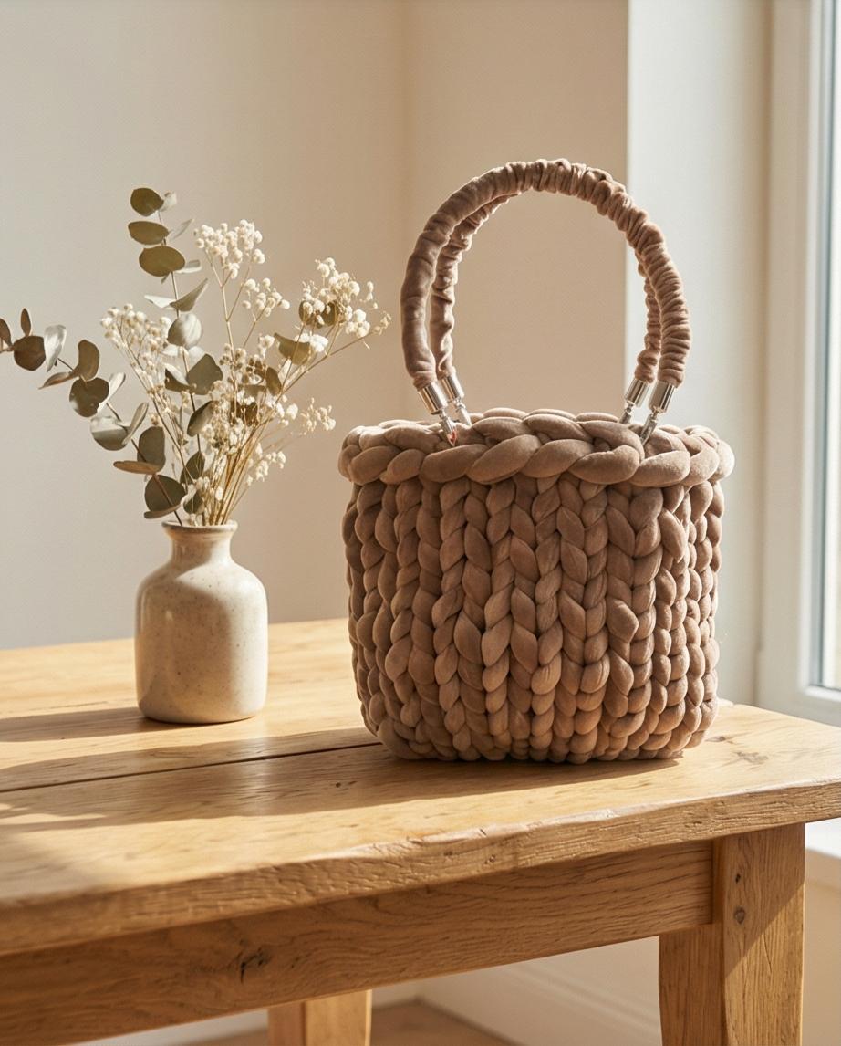 Maxi Tote Chunky – Beige Nude