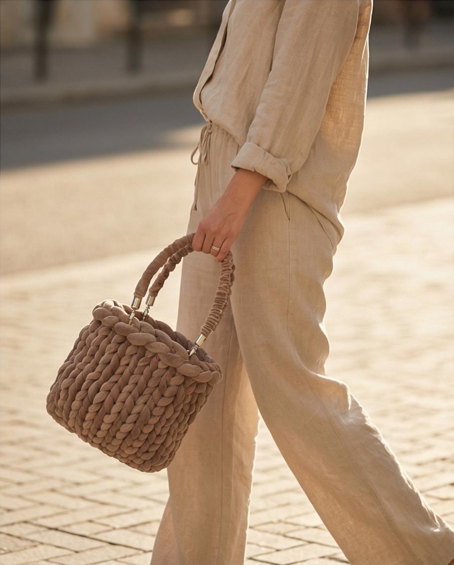 Maxi Tote Chunky – Beige Nude