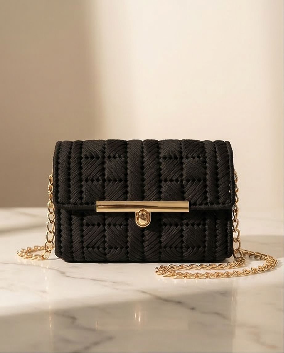 Midnight Elegance Clutch VT Bags