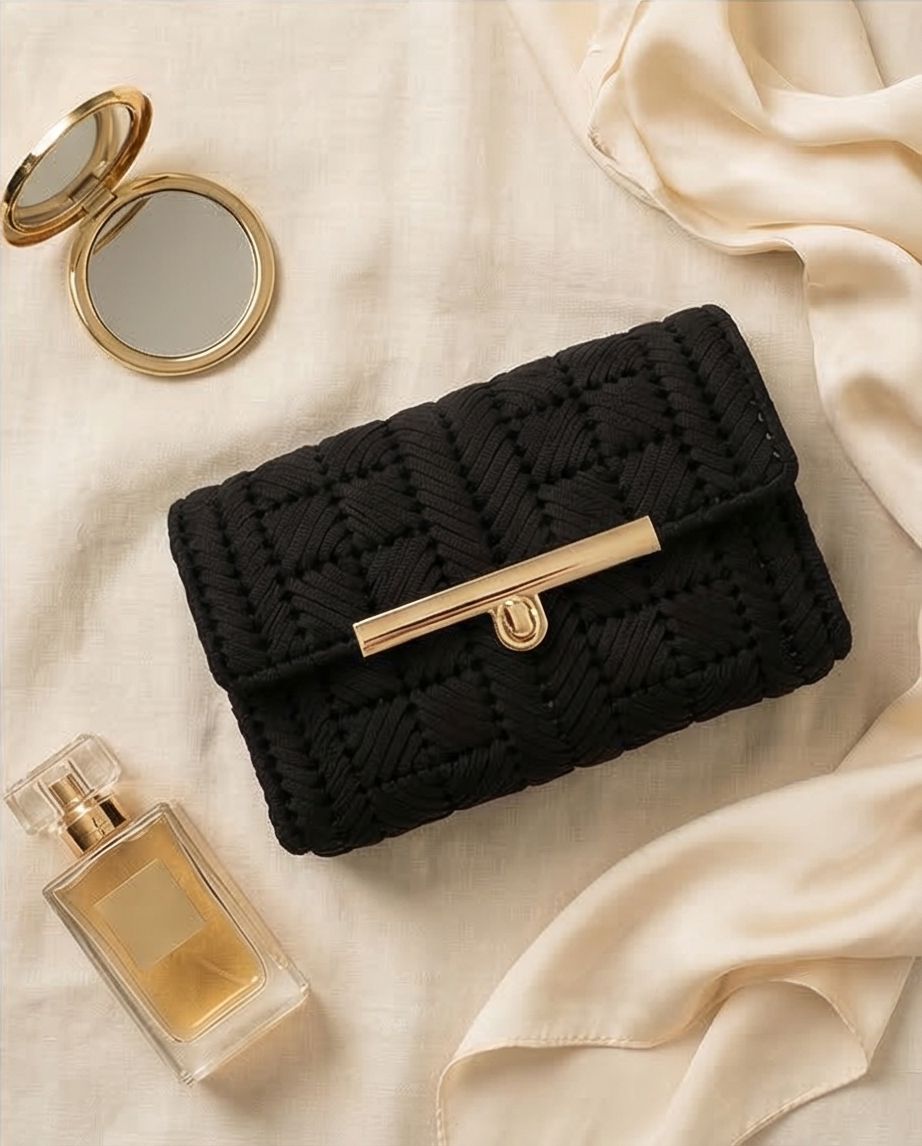 Midnight Elegance Clutch VT Bags