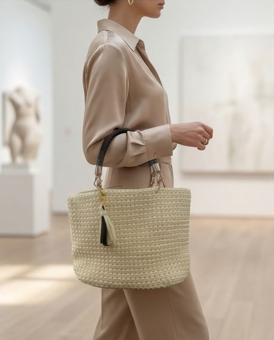 PEARL IVORY TOTE BAG