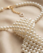 Pearl Statement Tie Necklace