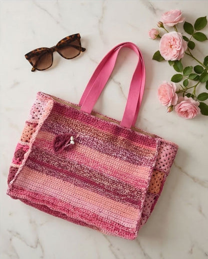 Borsa tote Rose Patchwork di VT