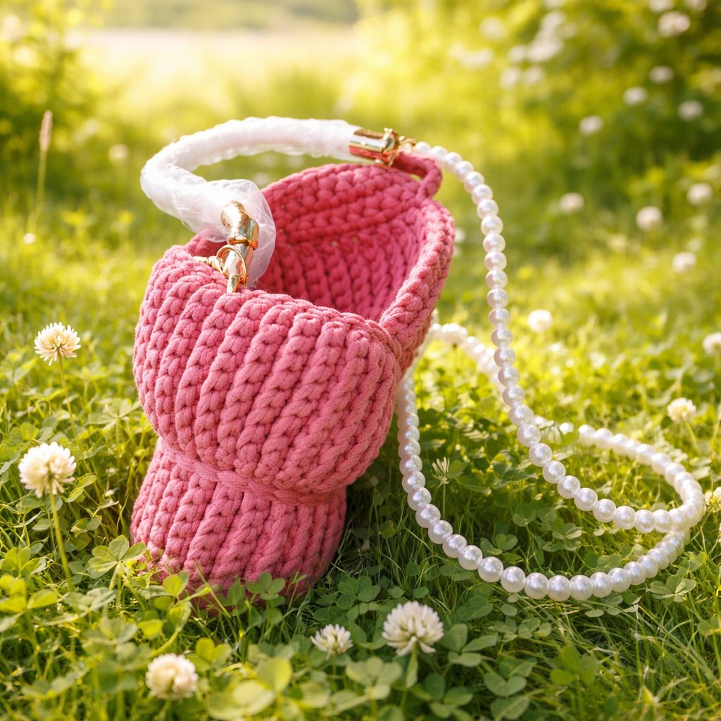 Rose Pearl Mini Bucket VT Bags