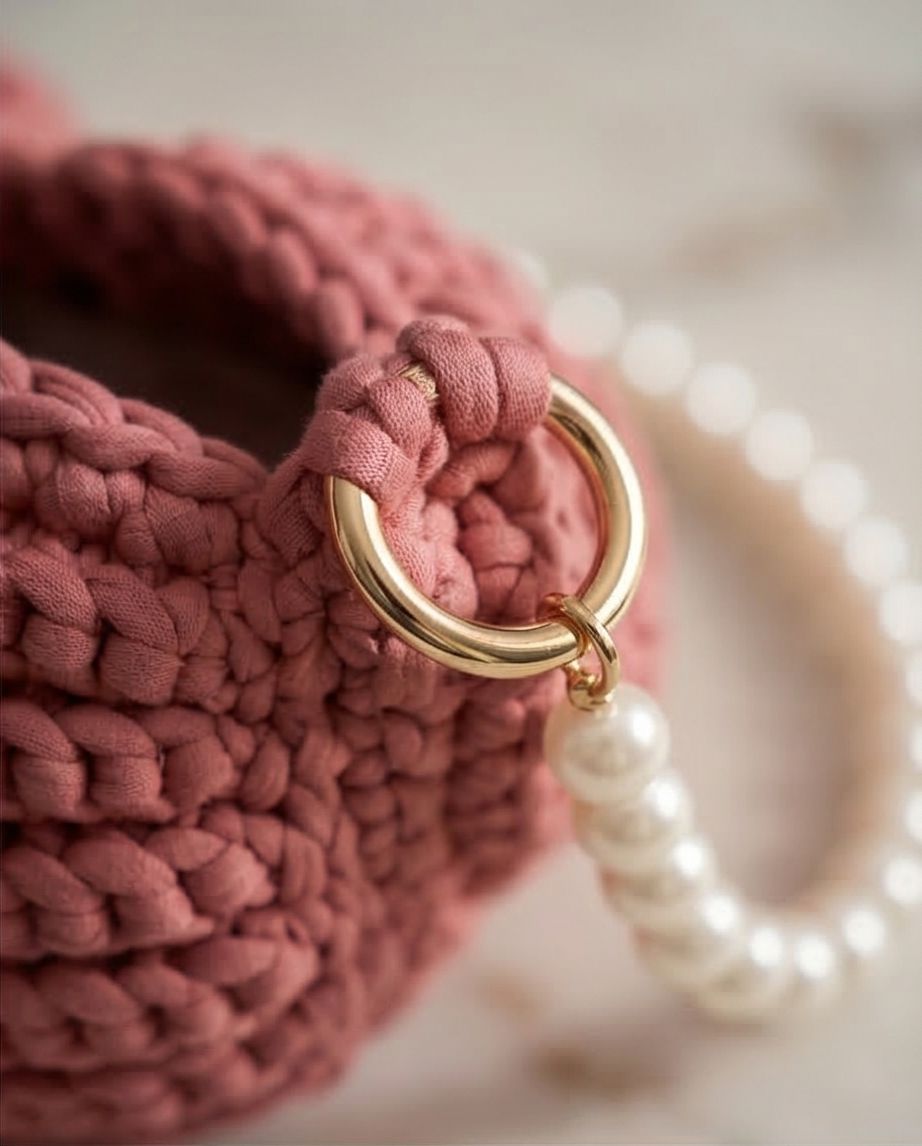 Rose Pearl Mini Bucket VT Bags