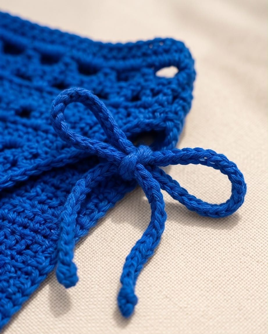 VTBags Royal Blue Crochet Bikini Bottom