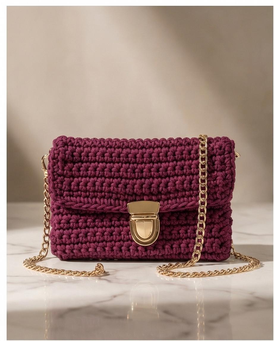 Royal Plum Chain Bag