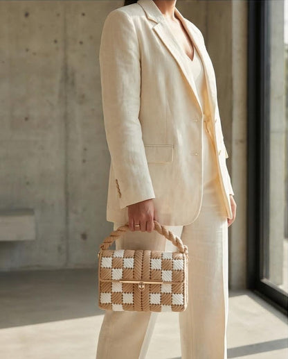 Borsa Chic Sabbia e Avorio VT Bags