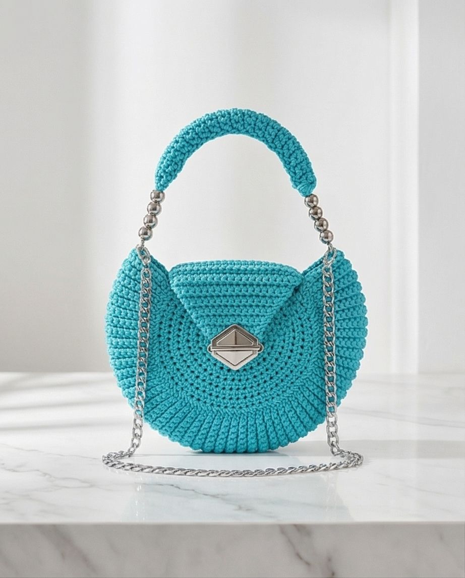 TURQUOISE SHELL BAG