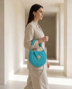 TURQUOISE SHELL BAG