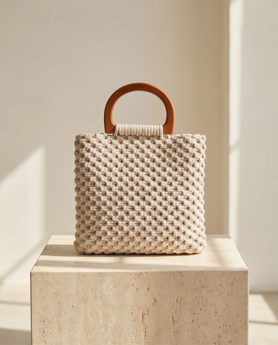 VT BAGS – Wooden Handle Chic Tote