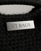 VT BAGS – MINI BORSA NERA IN PELLICCIA