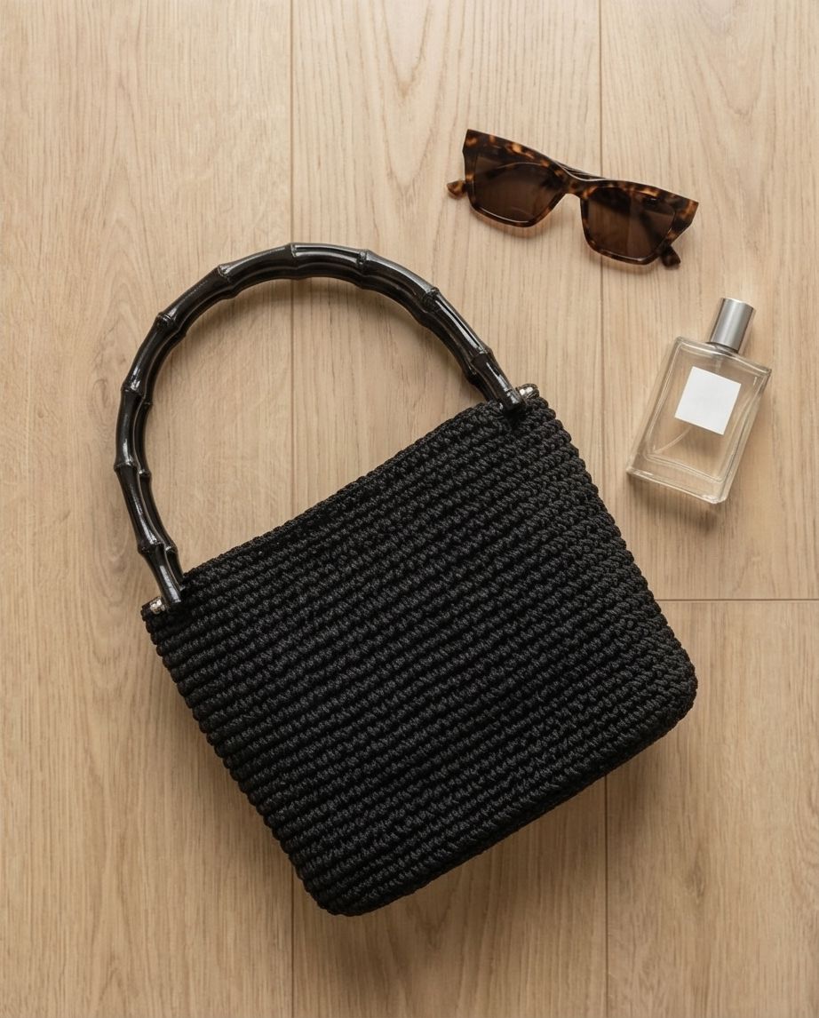 VT BAGS – MODELLO “BLACK BAMBOO ELEGANCE BAG”