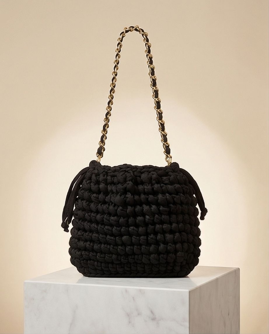 VT BAGS – MODELLO “BLACK CHAIN ELEGANCE BAG”