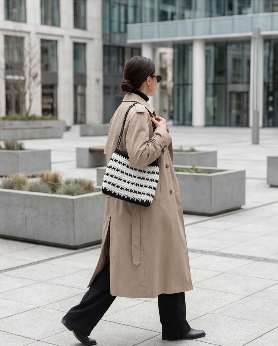 VT BAGS – MODELLO “BLACK & PEARL ELEGANCE BAG”