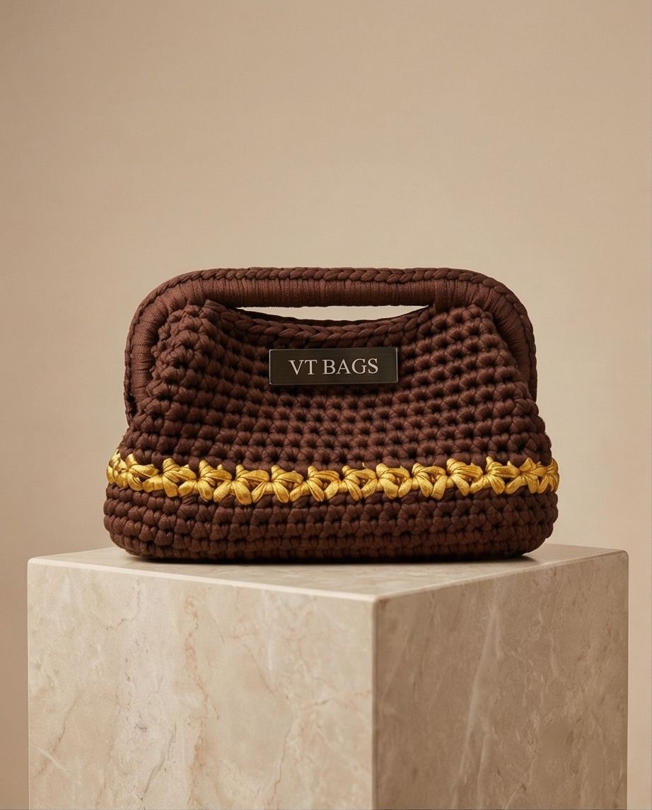 VT BAGS – MODELLO “CHOCOLATE GOLD ELEGANCE BAG”
