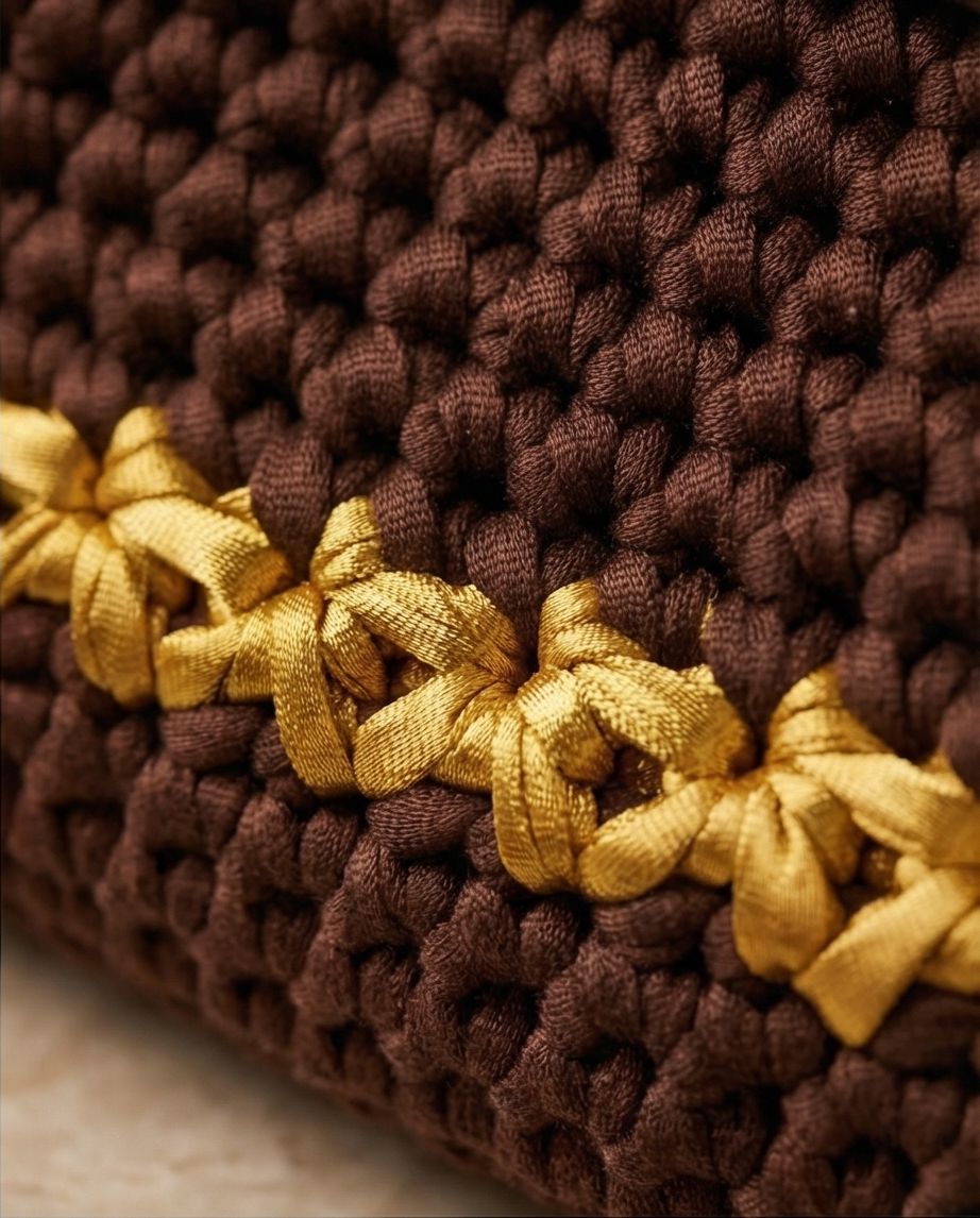 VT BAGS – MODELLO “CHOCOLATE GOLD ELEGANCE BAG”