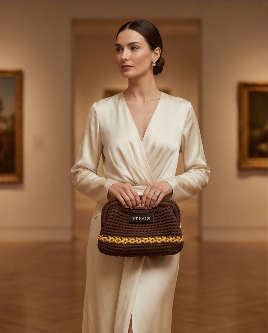 VT BAGS – MODELLO “CHOCOLATE GOLD ELEGANCE BAG”