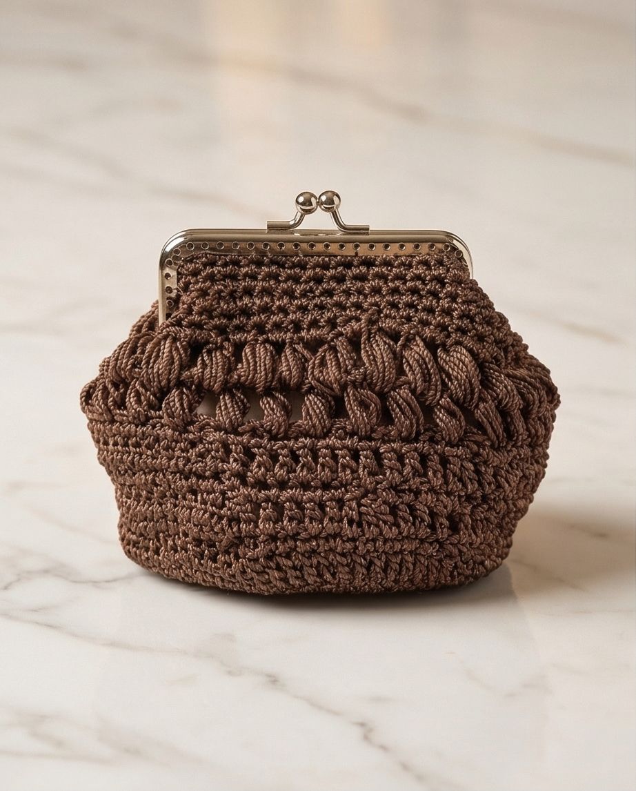 VT BAGS – MODELLO “COCOA PEARL VINTAGE CLUTCH”