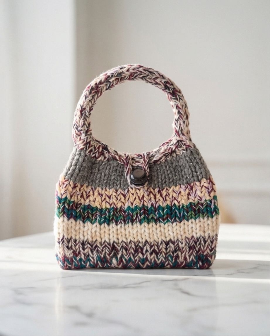 VT BAGS – MODELLO “EARTH STRIPES HANDMADE BAG”